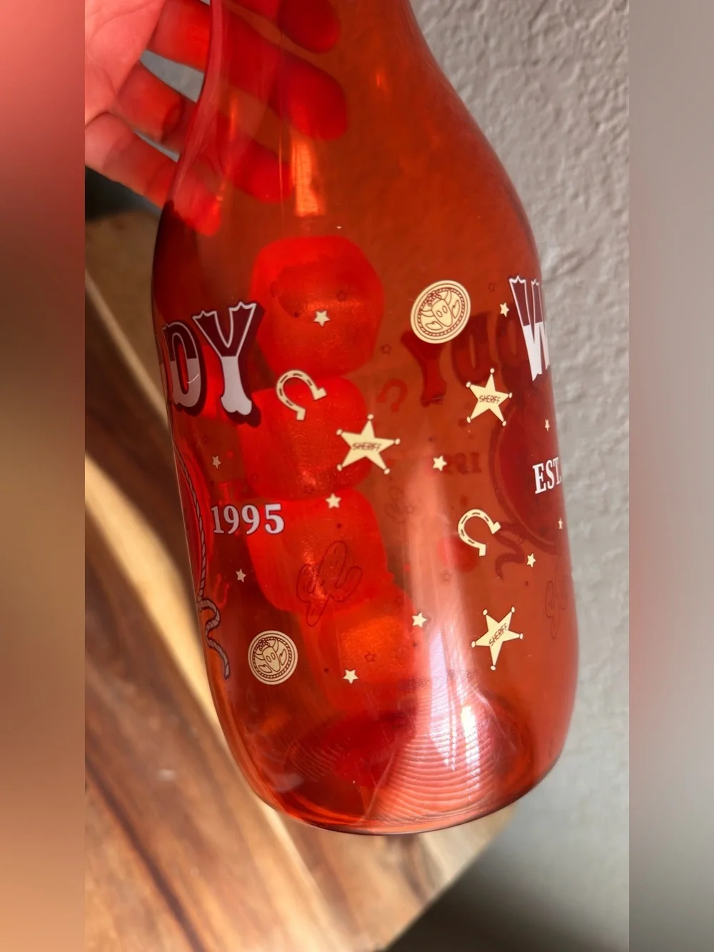 Tit story woody Red Cartoon Toy Story 1.5 L pitcher with ice cubes included